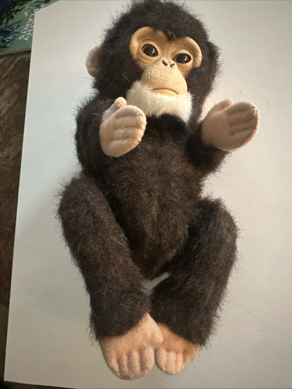 Vintage Hasbro Fur Real Furreal Friends Cuddle Chimp Newborn Monkey Tested………..